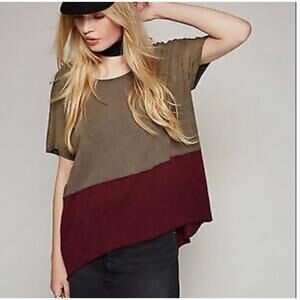 Free People We the Free Midnight Color Block Tee